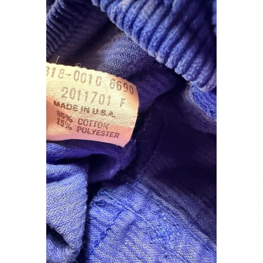 Vintage Osh Kosh B'gosh cordarouy royal blue overalls.  Size 18 months.  Rare